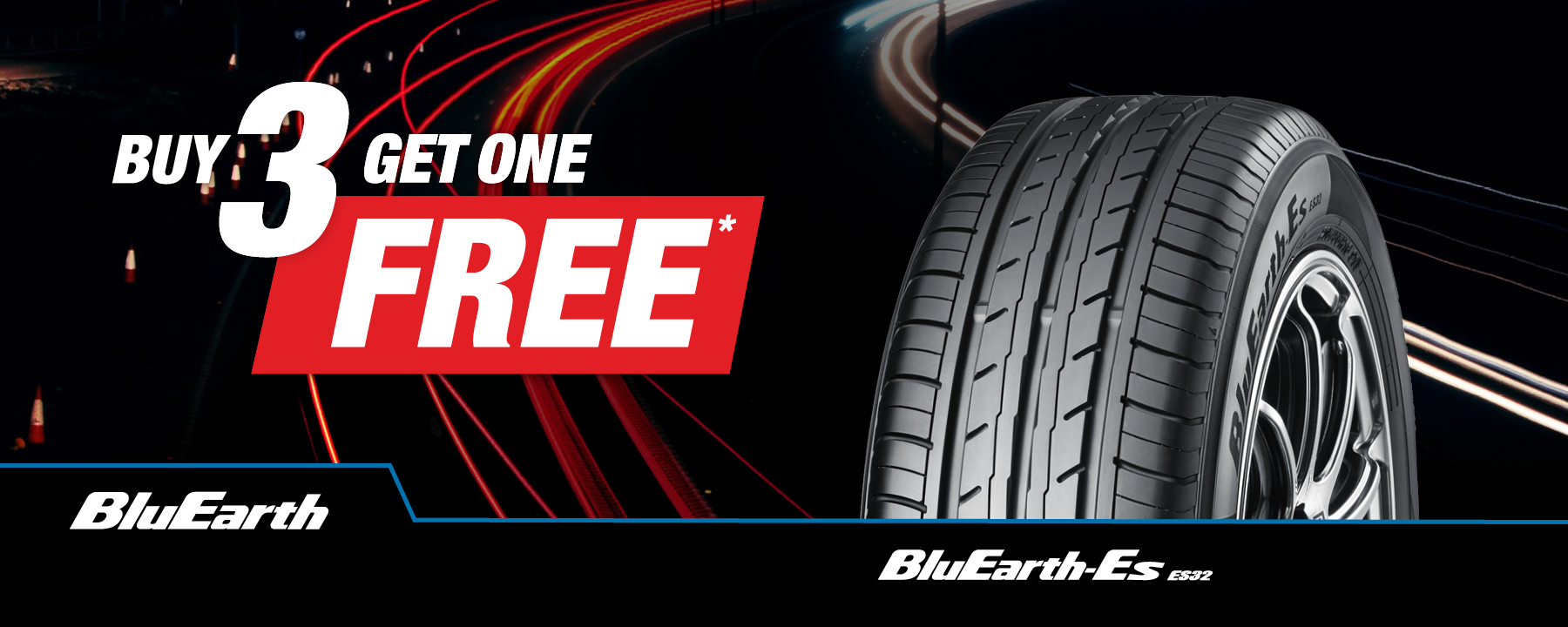 Buy 3 Get 1 Free - BluEarth-Es ES32 Tyres